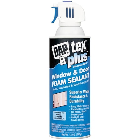 Dap 12 Oz White Tex Plus Window & Door Foam Sealant DA310619